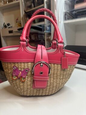 Coach Butterfly Basket Bag